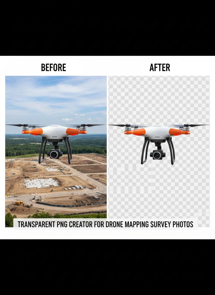 transparent PNG creator for drone mapping survey photos - Professional Guide